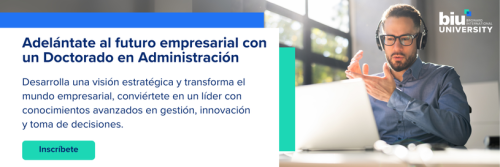 Desarrolla una visión estratégica y transforma el mundo empresarial con nuestro Doctorado en Administración de Empresas. Conviértete en un líder con conocimientos avanzados en gestión, innovación y toma de decisiones.